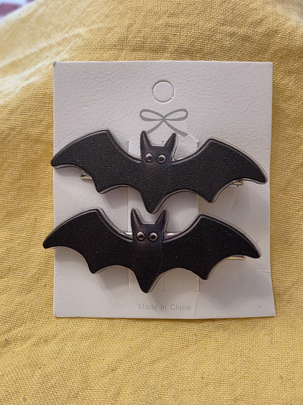 Halloween Black Bat Hair Clips